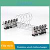 Versatile Metal Clip Clothes Hangers Perfect For Efficient Closet Space Management
