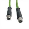 M8 Industrial Ethernet Cable 4-Core D-Type Encoded Aviation Cross-Border High Flexibility Drag Chain Sensor Connector Waterproof
