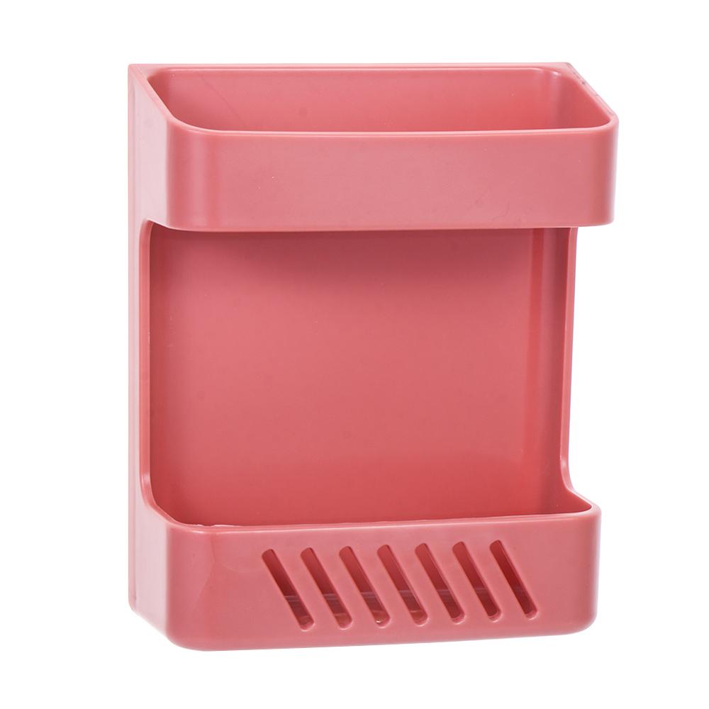 Mobile Phone Wall Mount Home Office Remote Control Holder Storage Box Stand Rack Plug Holder