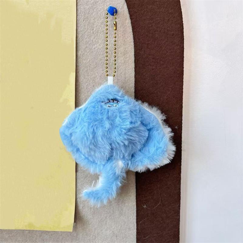 

Cute Manta Ray Plush Doll Toy Marine Animals Keychain Pendant Bag Hanging Decoration Backpack Charm Birthday Gift Couple Keyring синий