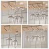 Iron Plating Bronze Wall Mount Stemware Hanging Wine Glass Rack Holder Shelf