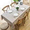 Waterproof Plaid Imitation Cotton And Linen Embroidery Fringed Lace Geometric Rectangular Dining Table Coffee Table Tablecloth Tablecloth