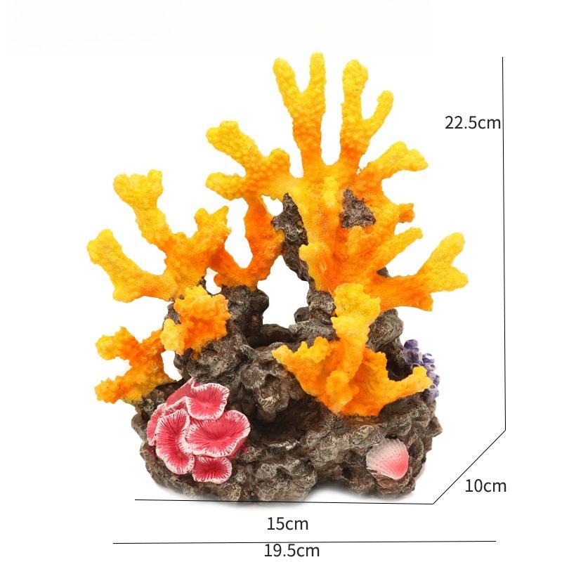 Simulated Coral Decoration Avoidance House Reef Rockery Fake Coral Resin Fish Tank Landscape Set Aquarium Decoration