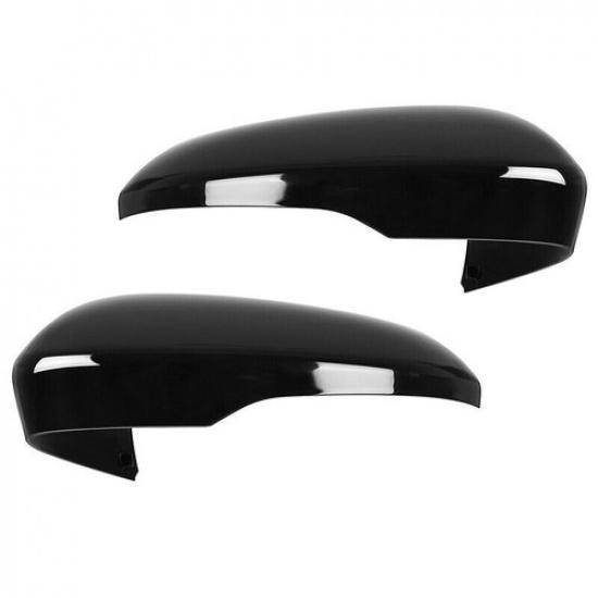 2013- Gloss Black Door Side Rearview Mirror Cover Replace For Ford Fusion US