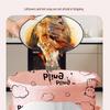 Thickened Kitchen Trash Bags - Super Thick Plastic Drawstring Bags with Printed Design-10pcs