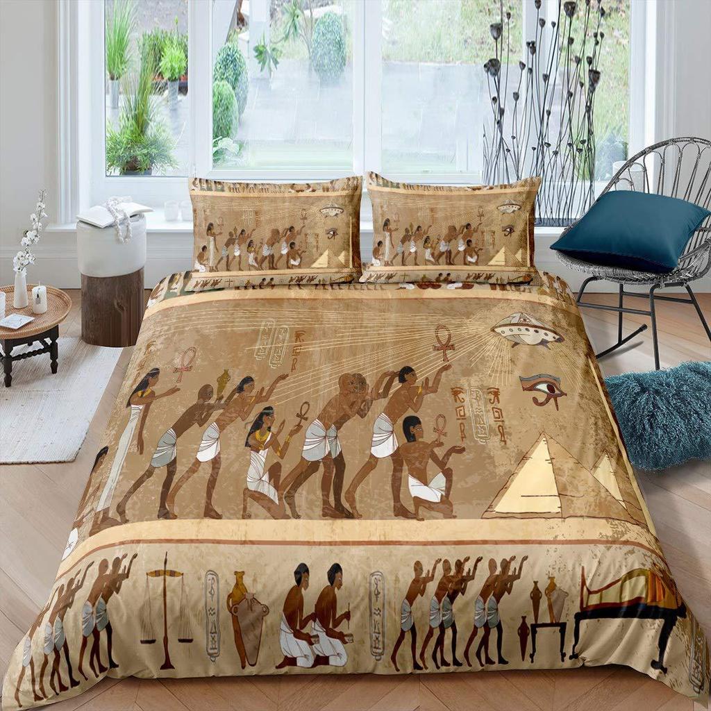 African Tribal Down Comforter Set Bedding Set 3-piece Coverlet Set