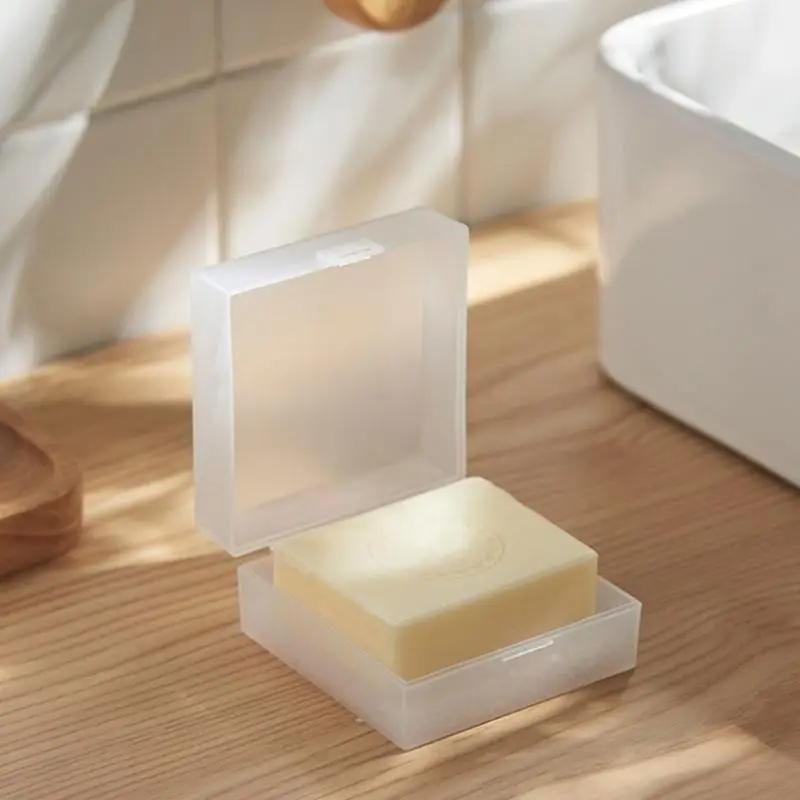 Portable Soap Storage Box For Gym Travel Absorbent Sponges Pad Bath Accessory