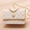 Lingge Chain Bag, Women's Bag, Girls' Hot Girl, Universal for All Seasons, One Shoulder Crossbody