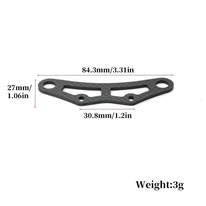Remote Control Model Carbon Fiber Bumper Fixing Stay for TA08 Toy Collection Kits for Remote Control Car Upgrades
