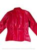 Echtes Leder Motorrad Slim Fit Damen Weiche stilvolle Bikerjacke Lammfell Rot