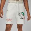 Jordan Graphic Print Drawstring Mid-Waist Casual Shorts Men Bottoms White DQ7543-133