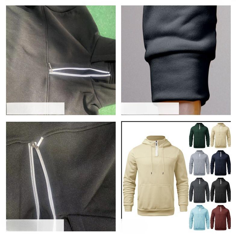 Nová mikina s kapucí, tlustý ležérní kabát, pánská volná mikina s potiskem