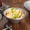 Unbreakable Salad Bowl 304 Stainless Steel Insulated Bowl Korean V-shaped Rice Bowl  Restaurant