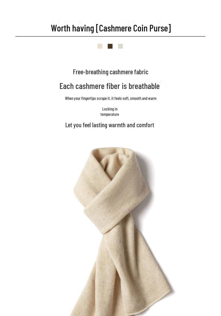 Knit Cashmere Winter Neck Gaiter Shawl Scarf for Men and Women
