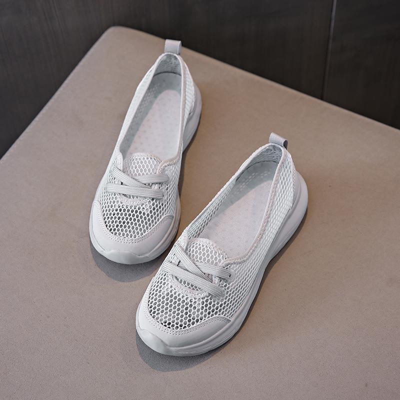 Summer New Mesh Womens Casual Shoes Durable Lightweight and Stable Sports Shoes Breathable and Supportive Soft Walking Shoes
