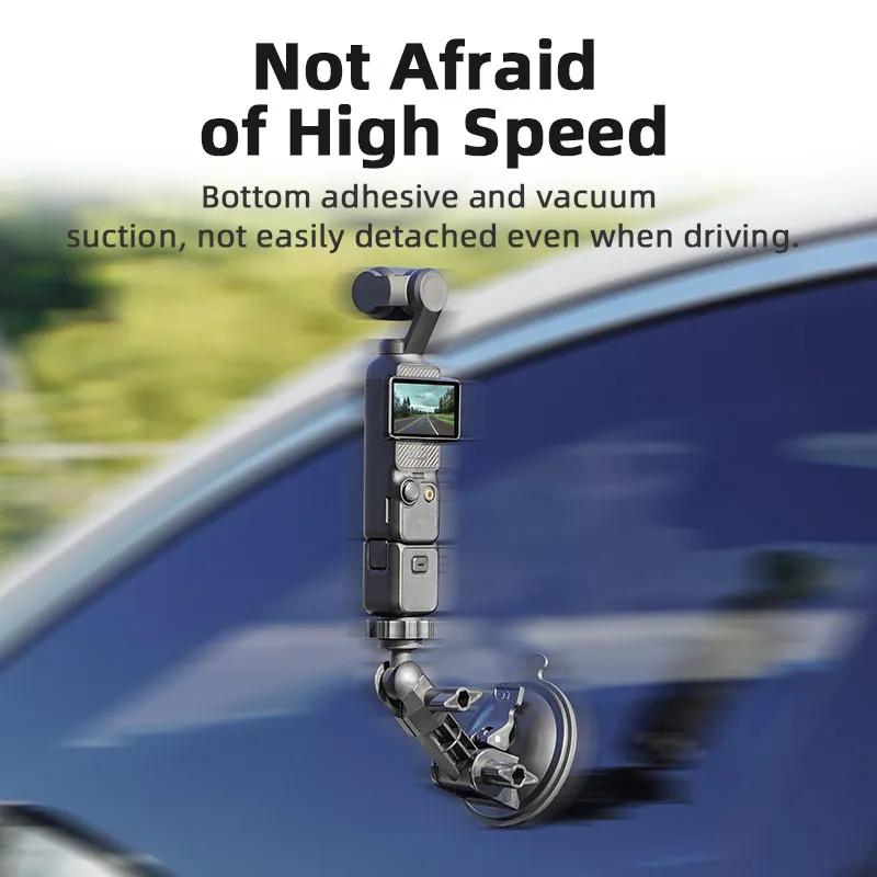 DJI OSMO Pocket 3 4 4 Pro Kamera Araç Montaj Adaptörü Vantuzlu Gimbal Kamera Araç Tutucu DJI OSMO Pocket 3 4 Aksesuarları İçin