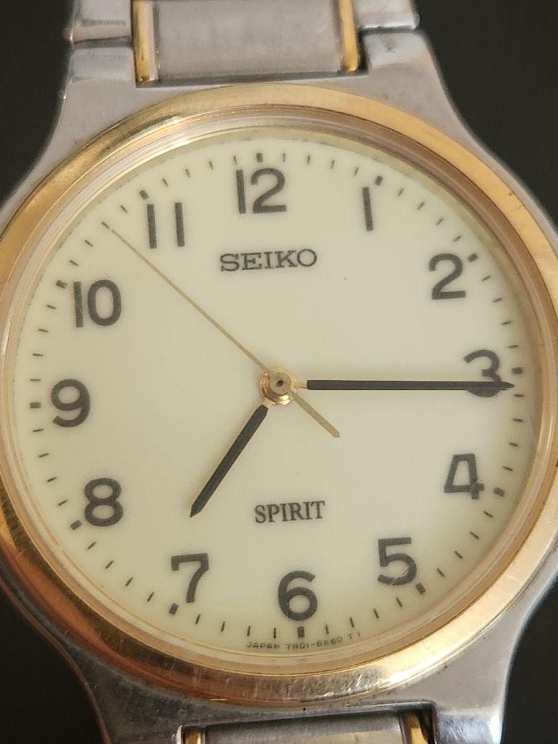 

[USED] SEIKO SPIRIT 7N01-6A70 Ivory Watch with Replaced Battery
