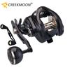 Baitcasting Sneller Høy Hastighet Karbonfiber Kropp Konserveringsmiddel Metall Spole med Enkelt Dobbelt Håndtak 16KG Maks Bremsestyrke Baitcaster Snelle