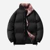 Wassup Sohot Unisex Winter Plaid Puffer Jacket