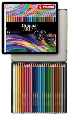 STABILO Watercolor 24 Pencils, Original, Colors, 8774-6