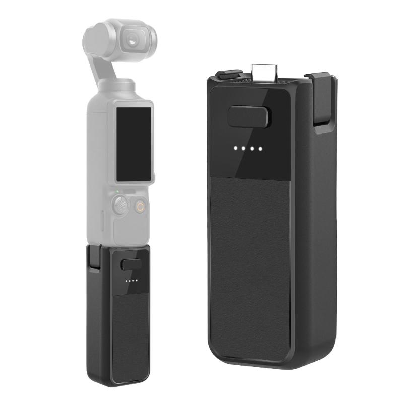 Battery Handle for Pocket 3, with 2800mAh Battery Fast Charging, Battery Grip Supports External Tripod