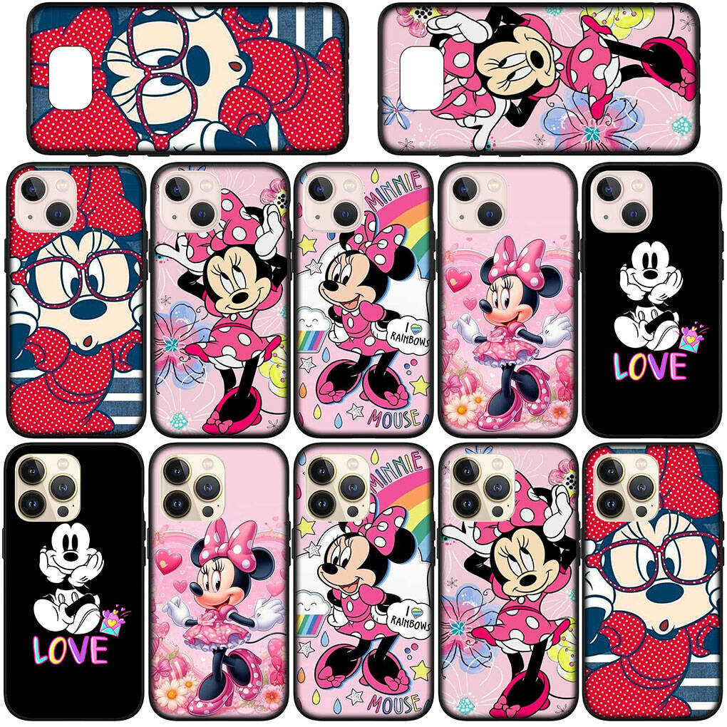 for iPhone 17 16 15 Xiaomi Poco F7 F8 X7 X6 F5 C85 C75 C71 M8 Redmi Note 14 13 12 11 Pro Max 14C 13C 15C A3 A4 Phone Case Anime Minnie Mouse Cover