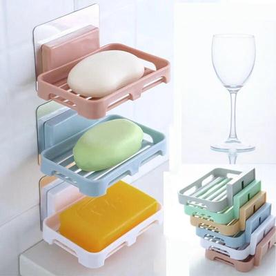 Wall-Mounted Soap Holder With Drainage, Soap Dish, Soap Box, Soap Organizer, Storage Rack, Basket Rack, Bathroom Shelf