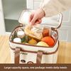 Cartoon Thickened Waterproof Insulated Bag Student Office Worker Lunch Bento Bag Handbag Large Capacity Thermal Aluminum Foil Bag