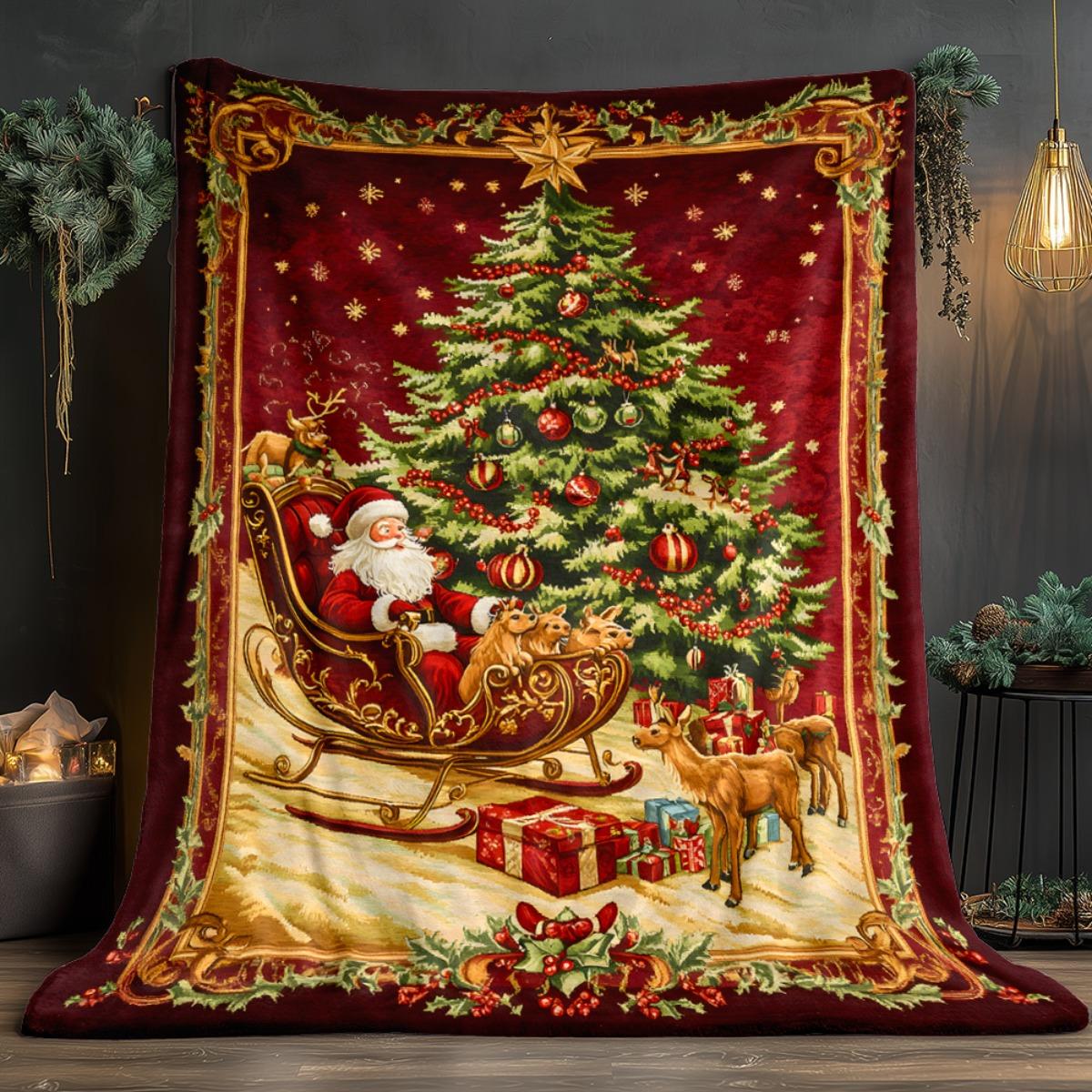 

1pc Extra Large Luxury Christmas Blanket - Heavyweight 280GSM 70x100cm