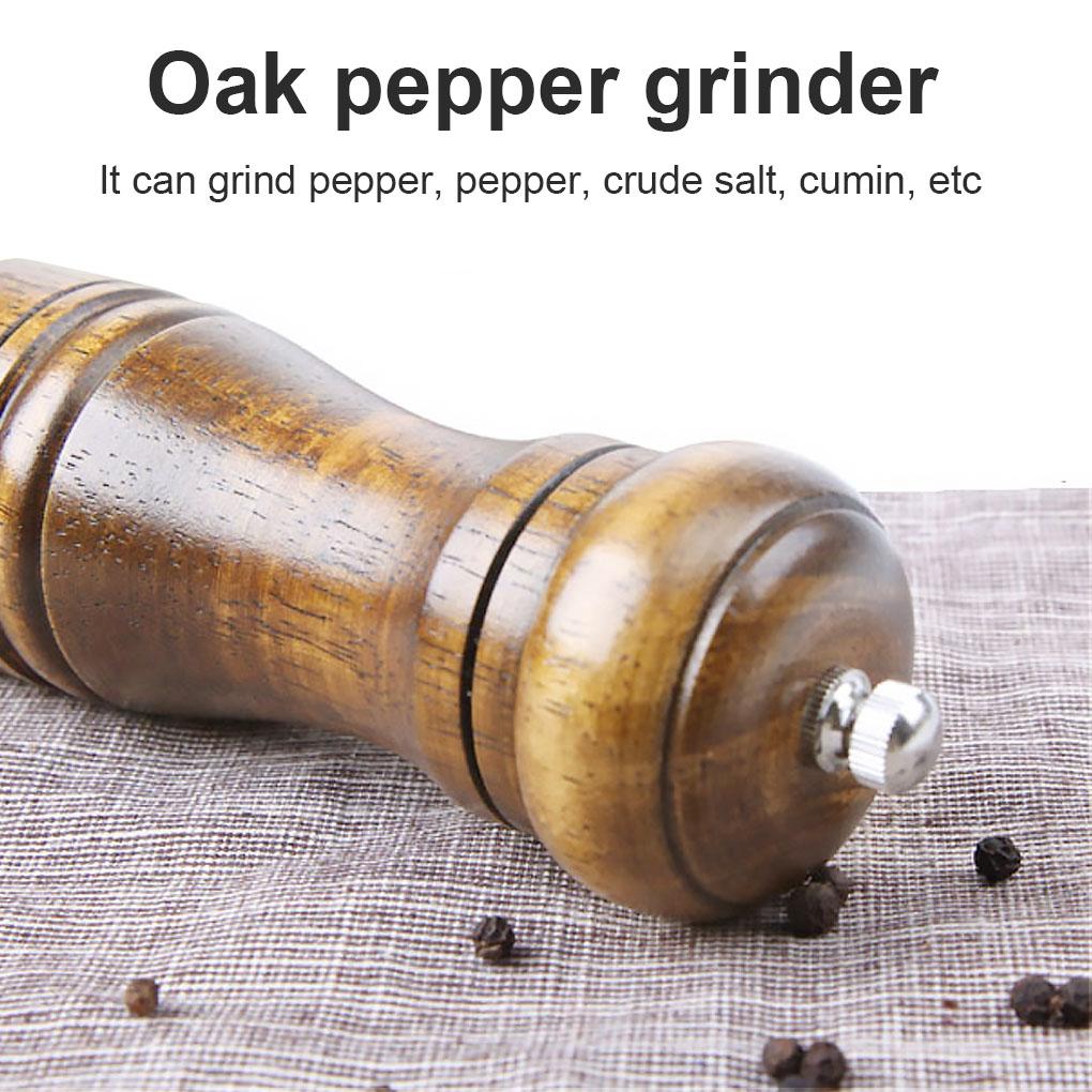 Pepper Mills Solid Wood Pepper Mill with Strong Adjustable Ceramic