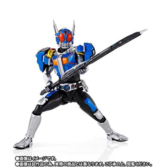 item Kamen Rider Rod Form Figure Action Figure Character Base Style Metallic Blue Gold Ax Head Type No-brand Den-O Form/Ax (Tokusatsu)