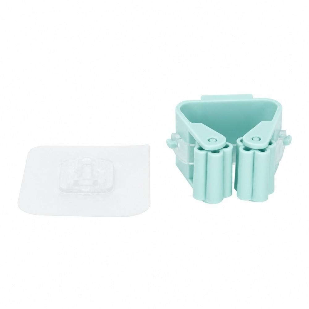 6 Pack No Drilling Broom Holder Self Adhesive Home Storage Rack Mop Storage Rack  Garden