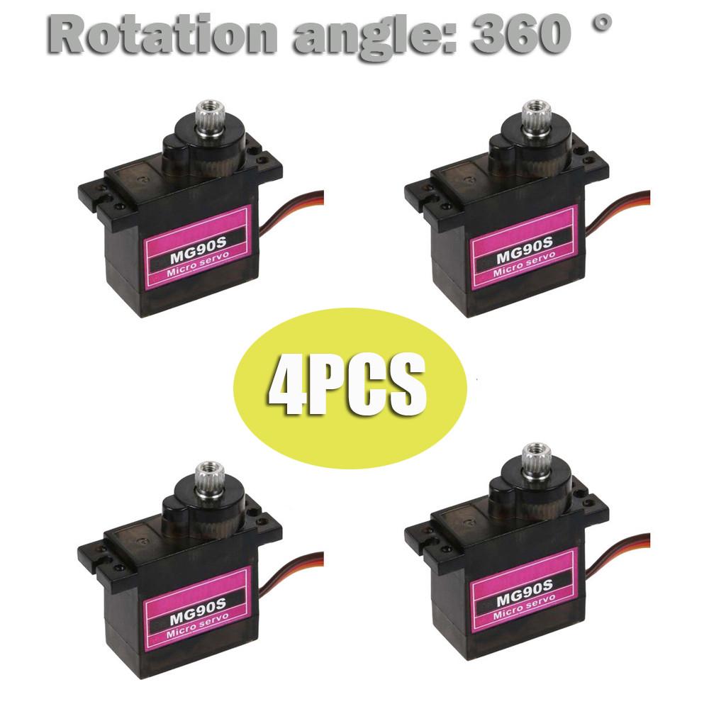 Buy (H0915)4PCs Micro Metal Gear 9g Servo for RC Plane Helicopter Car