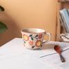 Ins Style Home Flower Breakfast Ceramic Simple Mug Office Personalized Water Cup Coarse Pottery Coffee Cup Flower