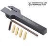 Precision MGEHR10102 10mm Lathe Tool Holder with 4pcs Grooving Cut Off Inserts