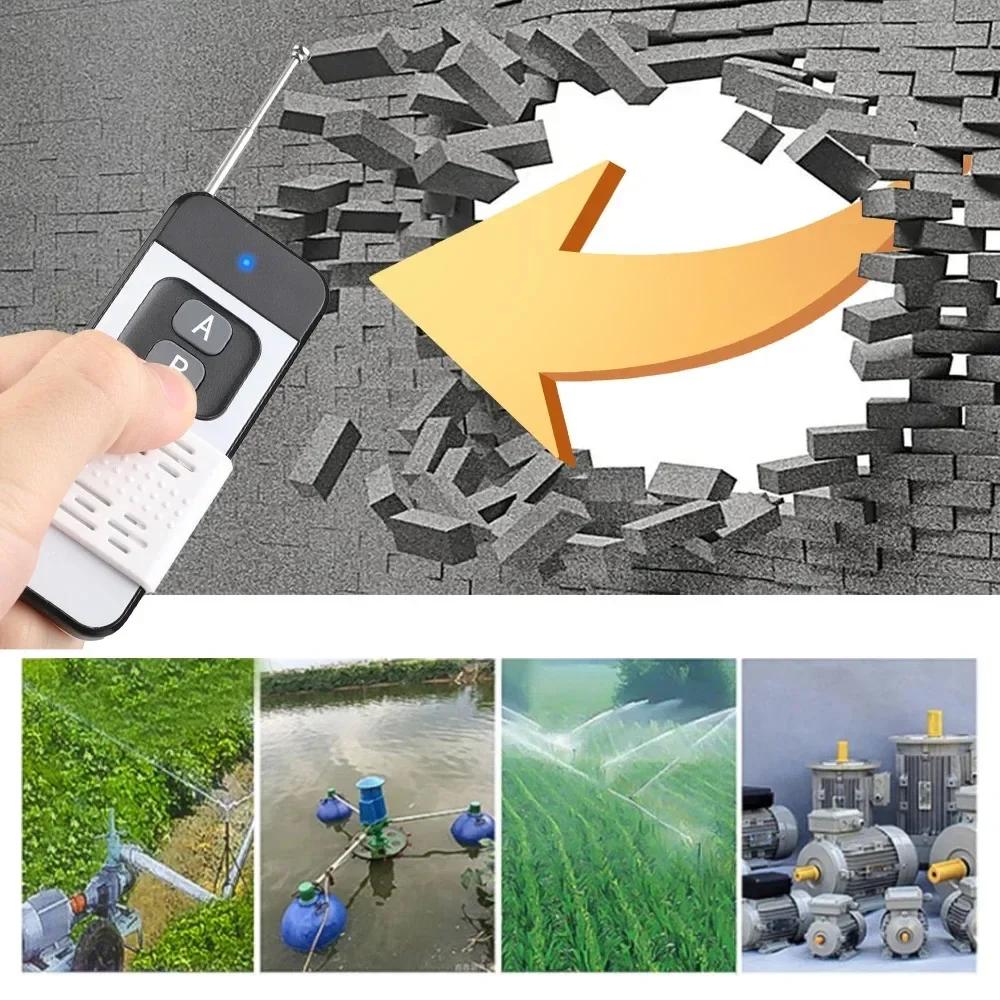 AC 110V 220V 30A Relay Wireless Remote Control Switch System RF 433Mhz Transmitter On Off for Water Heaters Ceiling LED Lamp