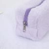 Cute Plush Makeup Bag For Women Portable Travel Small Cosmetic Bags Solid Color Zipper Toiletry Bag Washing Pouch Storage Bags