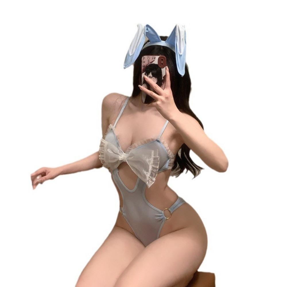 New Sexy Lingerie Into Cos Bunny Sexy Seduction Bow Sweet Cosplay Bunny Onesie