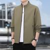 Jacket Men's Autumn Senior Sense Middle-aged and Elderly Stand-up Collar Windproof Dad Casual Business Men's Fashion Versatile Top