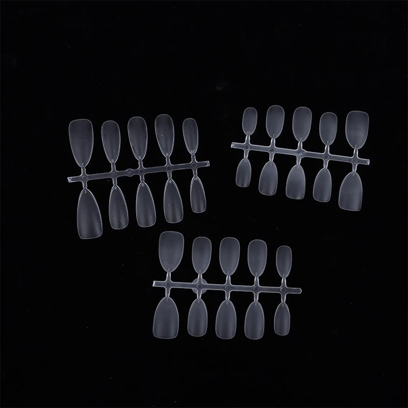 100Pcs/Box Matte Fake Nails No Polishing Press On False Nails Medium Short Design High Matt Soft Gel Nail Tips For Extension