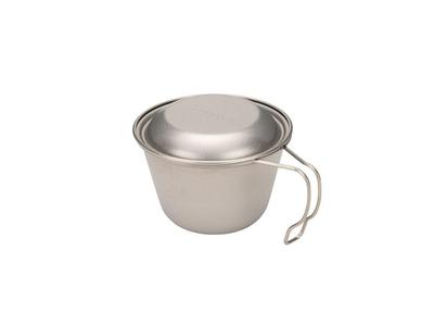 Snow Peak Deep Titanium Sierra Cup with Lid Camping Outdoor Lightweight E-314