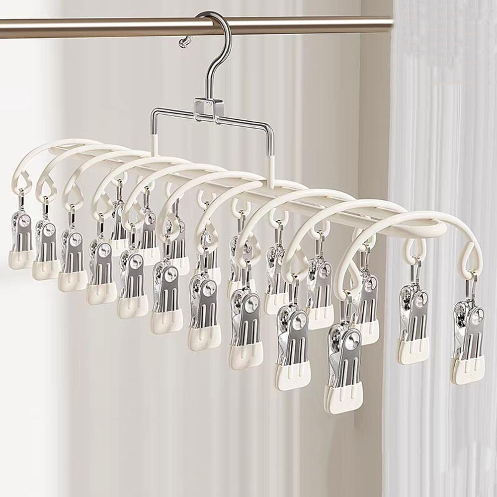 Rustproof Clothes Drying Hanger Stainless Steel Underwear Socks Holder  Outdoor Drying