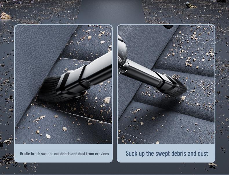 Three-Speed Wireless Car Vacuum Cleaner with High Suction and Power Display