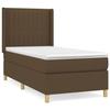 Maison Exclusive - Sommier à lattes de lit avec matelas Marron foncé 100x200 cm