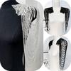 1pc Embroidered Cloth Sticker Tassel Chain Sequin Shoulder Ornament Wedding Dress Performance Clothing Shoulder Embroidery Patch