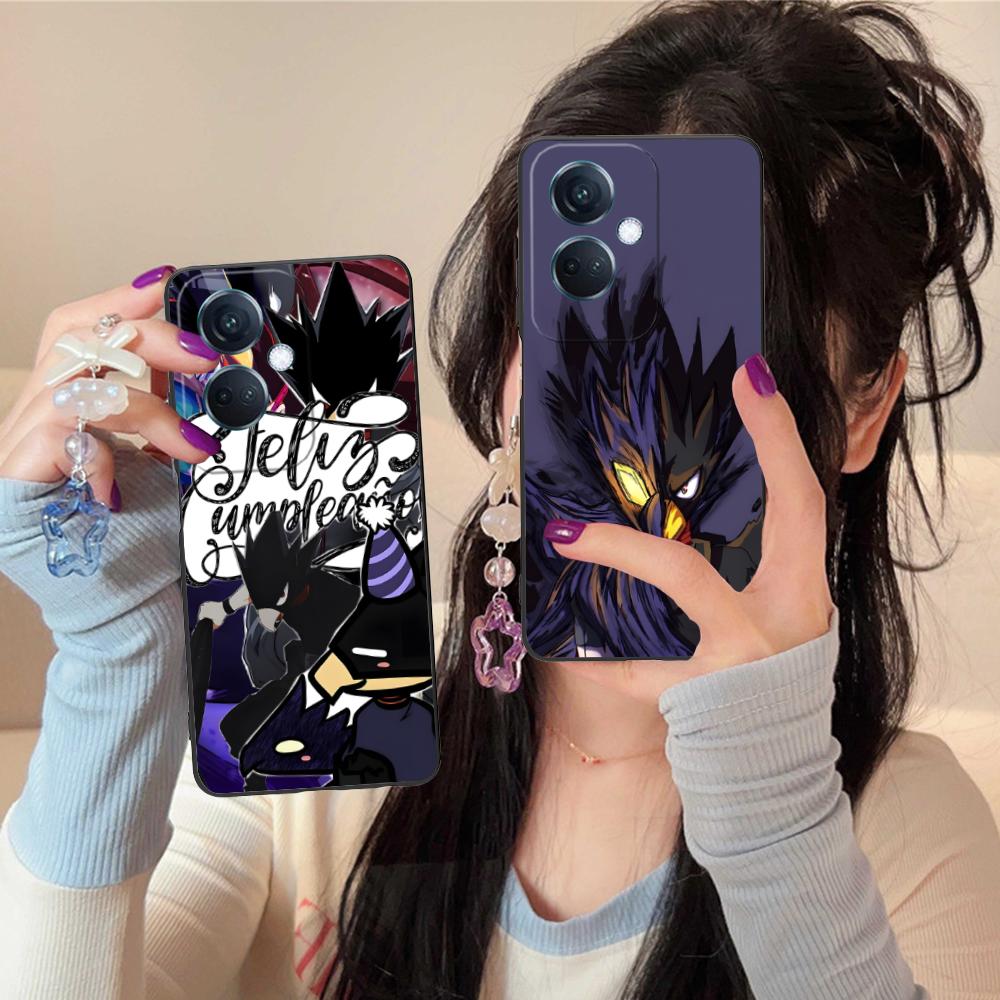 MHA Tokoyami Mobile Phone Case for OPPO Reno 14 13 12 11 10 9 8 7 6 5 F T Pro 5G Colorful Printing Cover Luxury Cellphones Cover