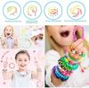 DIY 600pcs Loom Bands Colorful Loom Rubber Bands Set 12 Colours Rubber Bands Bracelet Making Kit for Art Craft Kids Girls Gift