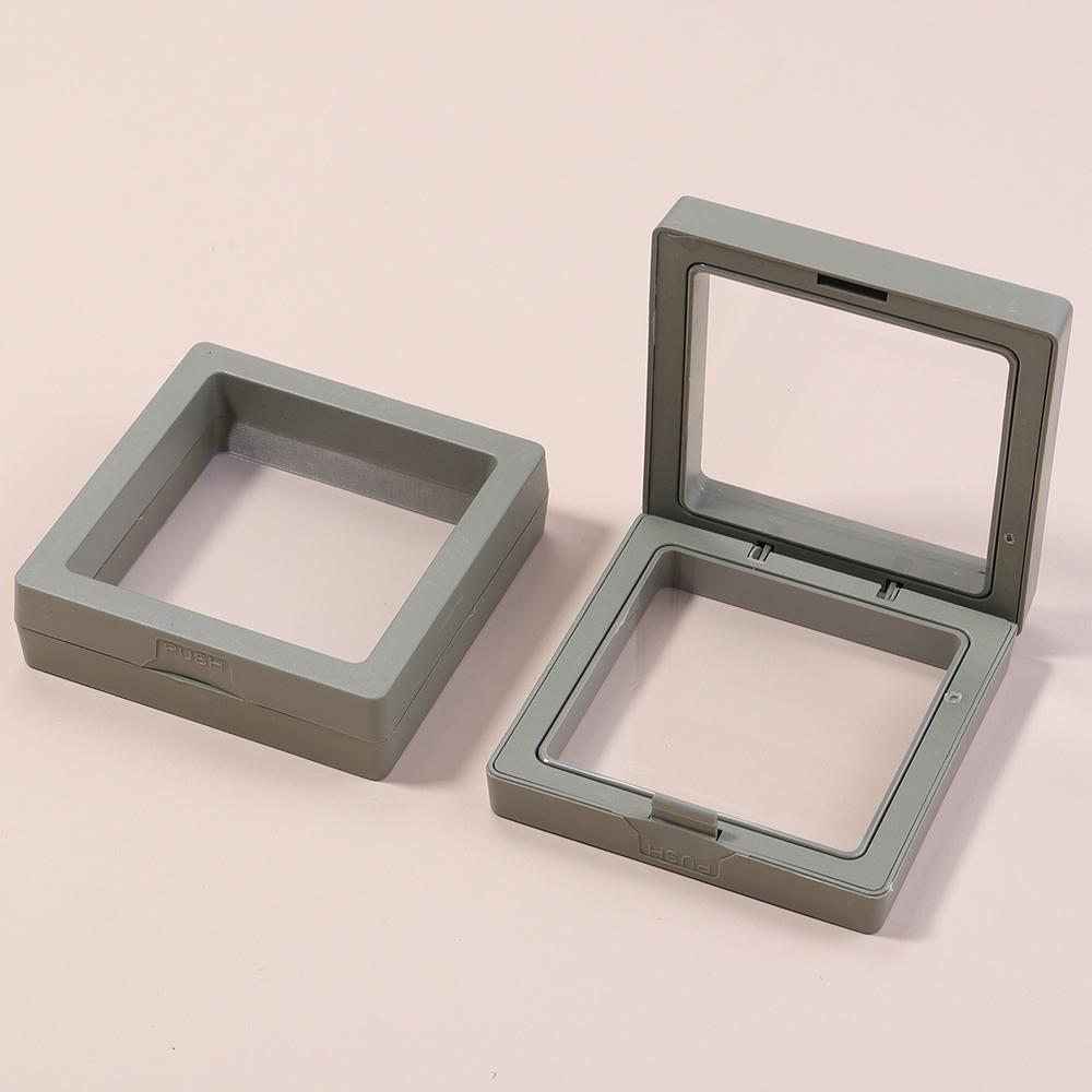 1Pc PE Film Transparent Visible Jewelry Storage Box Ring Earring Box Bracelet Necklace Display Box Jewelry Dustproof Storage Box