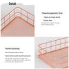 Minimalist Iron Art Desktop Organizer - Snack & Cosmetic Storage Basket