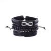 Vintage Beaded Multi-Leather Bracelet Men'S Personality Weaving Student Jewelry Adjusting Leather Bracelet